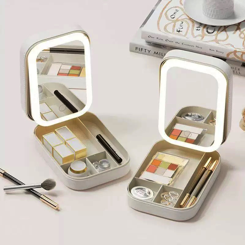 Led Mouth Tray - Inteligentna kosmetyczka LED z lusterkiem dla