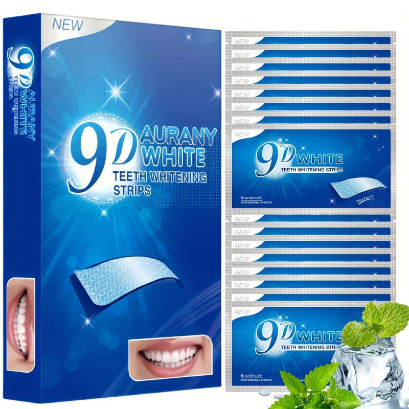 Teeth Whitening App - 21 par pasków do wybielania zębów