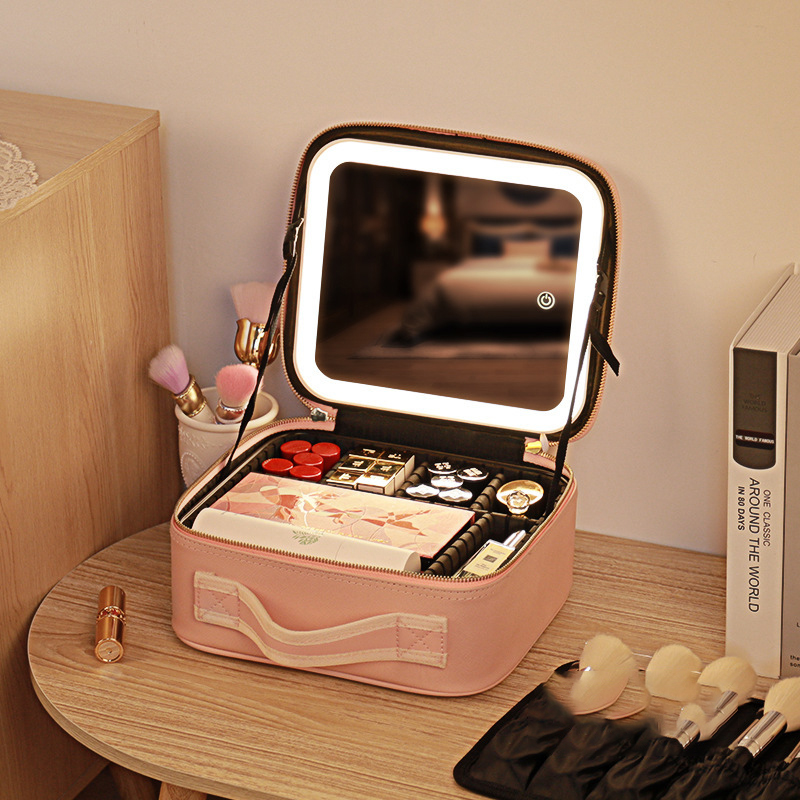 Led Mouth Tray - Inteligentna kosmetyczka LED z lustrem Kosmetyczka