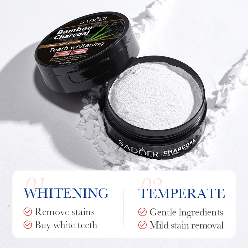 60g Proszek do wybielania zębó – Teeth Whitening Charcoal Powder recenzja i cena