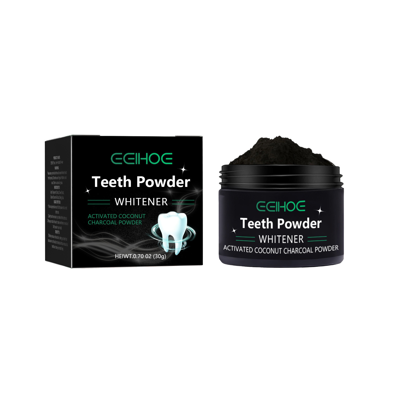 EELHOE Proszek z węglem drzewn – Teeth Whitening Charcoal Powder recenzja i cena
