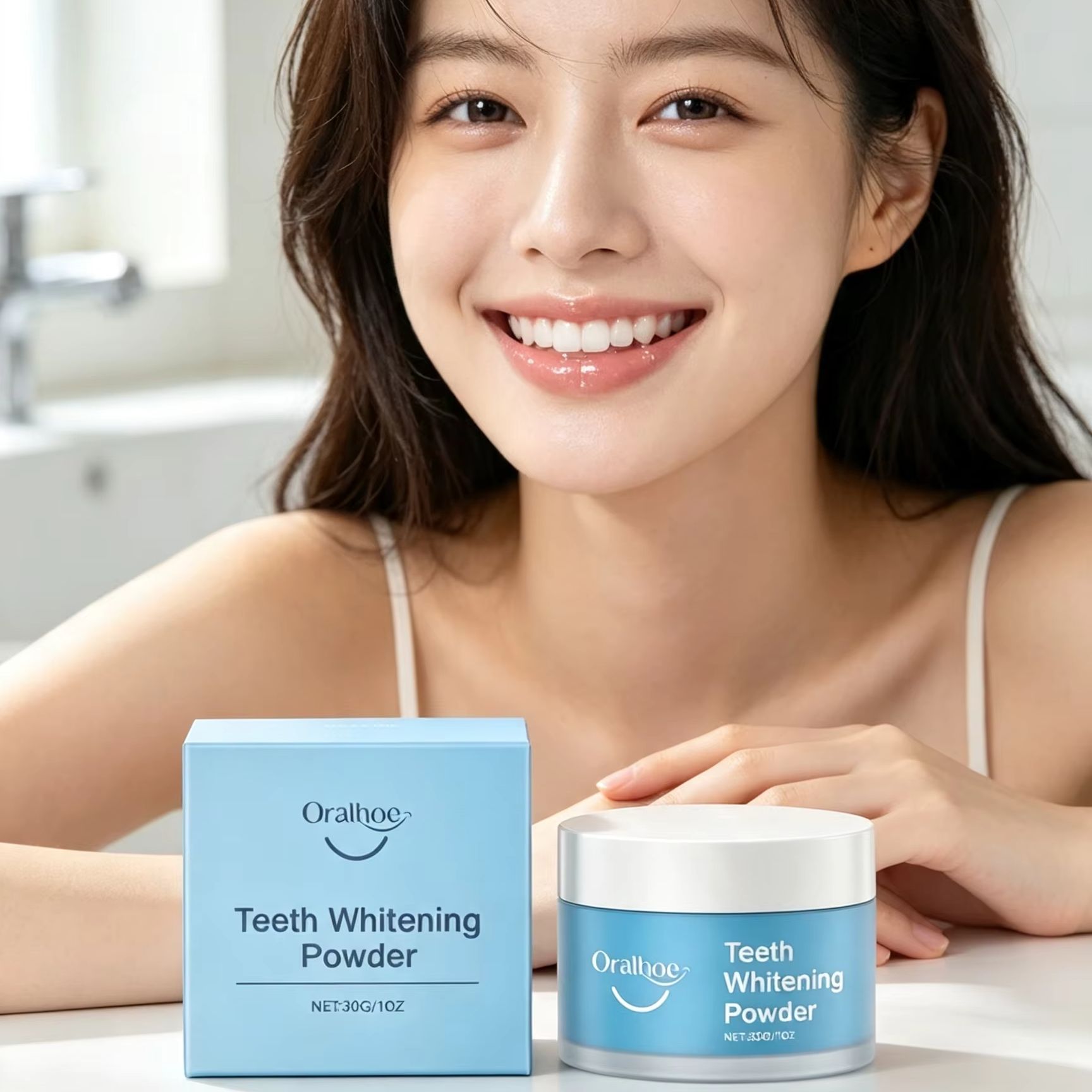 Proszek do zębów Oralhoe do cz – Teeth Whitening App recenzja i cena