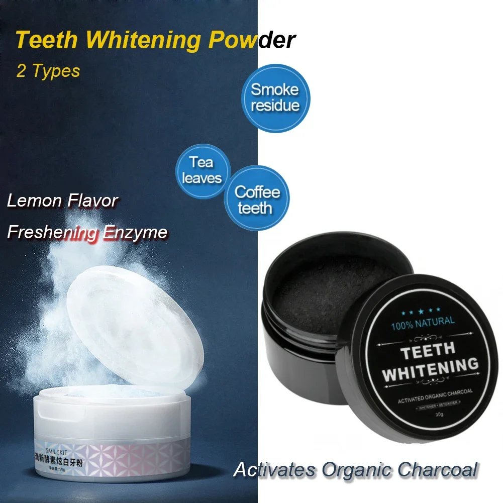 2 rodzaje proszku do wybielani – Teeth Whitening Enzymes recenzja i cena