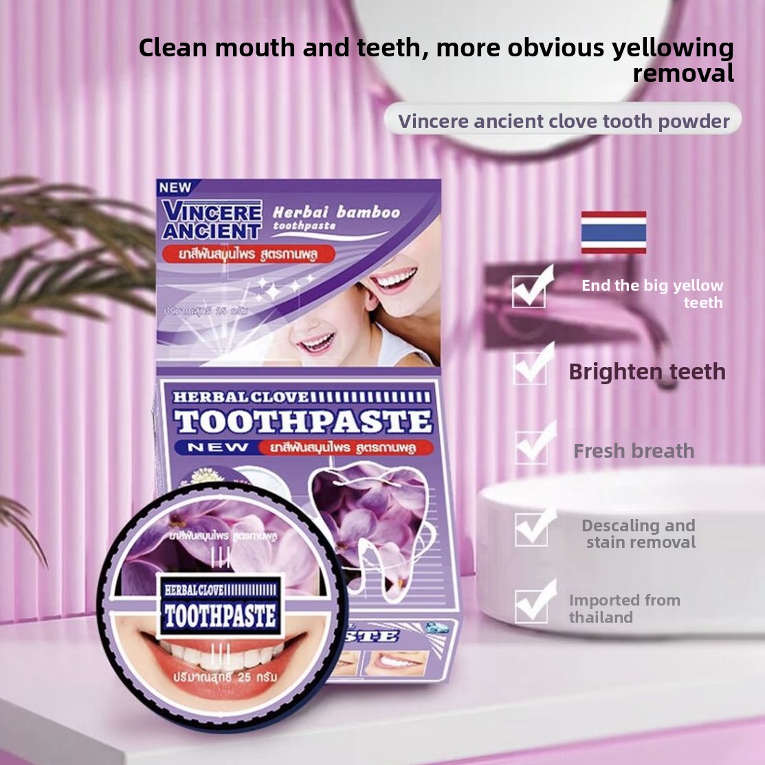 Naturalny tajski proszek do zę – Teeth Whitening Charcoal Powder recenzja i cena