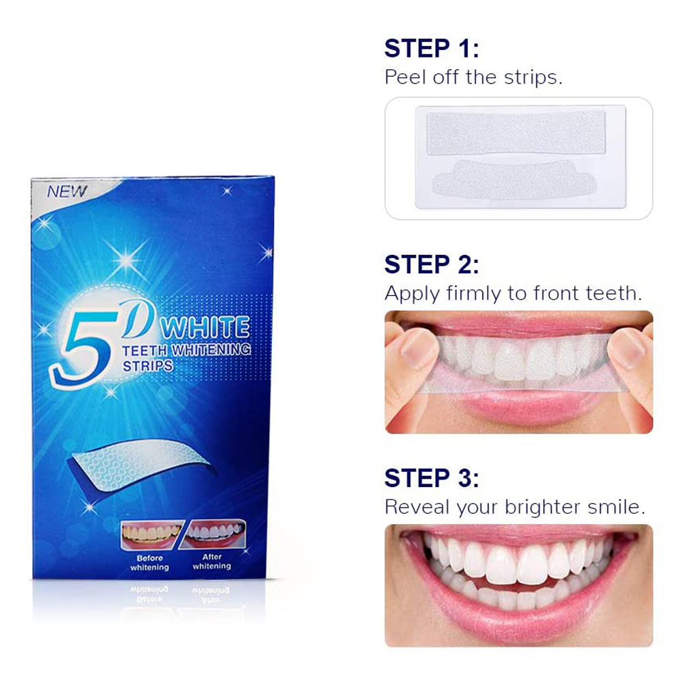 Paski do wybielania zębów 5D,  – Teeth Whitening App recenzja i cena