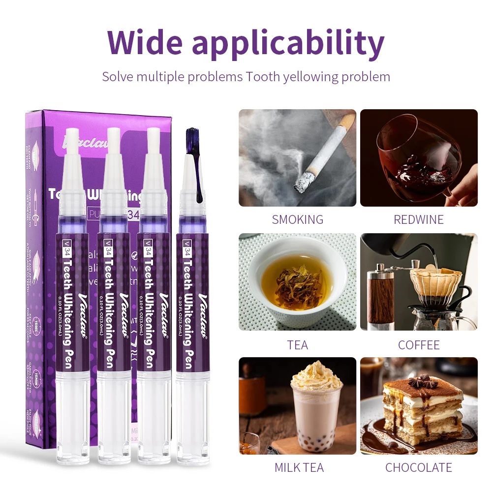 Vaclav V34 Fioletowy żelowy dł – Teeth Whitening Fast recenzja i cena